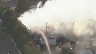 Barn catches fire in Maricopa County