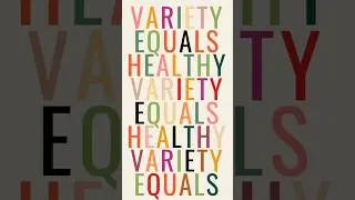 Variety = Healthy