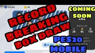 Official trailer video| record breaking box draw of pes Mobile 2020| stay tuned|