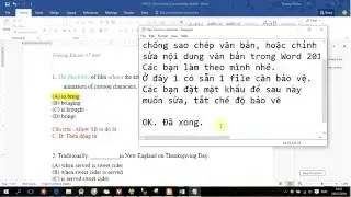 How to disable Copy or Edit text in word 2016