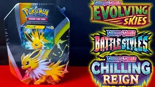 The Best Eeveelution Tin! - Opening the Pokemon, Jolteon, Evolving Skies Tin!