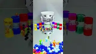 Satisfying Marbles & Beads Reverse Run. #reverse #short #marble #viral
