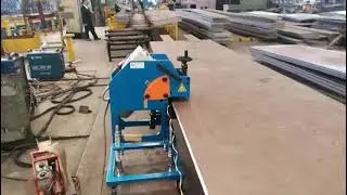 Steel plate beveling machine