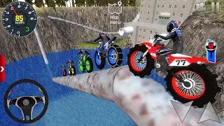 Impossible Police Bike Stunt Driving - US Dirt Bike Racing Simulator 2025 - android / ios gameplay