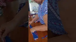 ART'S DA NÔ costurando meu vestido 