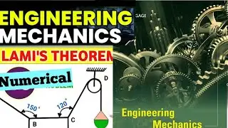 ENGINEERING MECHANICS NUMERICAL SOLUTIONS IMP questions solution Lami,s theoram