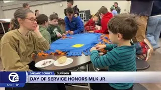 3 school districts make 150 blankets for kids on snowy MLK Day of Service