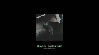 chauncy - not like them // distortion slow reverb