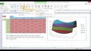 Построение 3D-графика в Excel