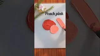 How to get Peach pink colour by acrylics Part-2 | colourmixing for peach pink #shorts #peach #pink