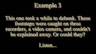 Examples of how to debunk evidence just like a real Ghost Hu
