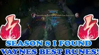 SEASON 8 I FOUND THE BEST VAYNE RUNES!!! HIGHLIGHTS! :) ONE SHOTS ALREADY