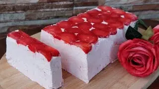 DOMAĆI SLADOLED - SAMO 3 SASTOJKA - Sladoled od jagoda 🍓