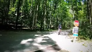 Sleeping Bear Heritage Trail biking Glen Arbor summer 2020
