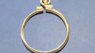 Cómo ponerle bicel de plata a una moneda (how to add a silver edge to a coin)