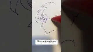 Как нарисовать аниме-парня шаг за шагом #drawsoeasyanime #sketch #animesketch