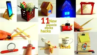 TOP 11 POPSICLE STICKS LIFE HACKS
