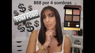 New Tom Ford Eye Color Quad Eyeshadow Palette and HudaBeauty all over highlighting powder.