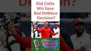 Did Colts Win Save Bad DeMeco Decision?