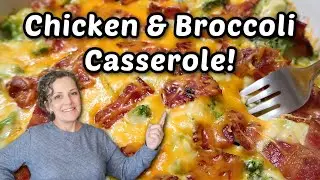 CHICKEN & BROCCOLI CASSEROLE: A Low Carb & Gluten Free Chicken Recipe