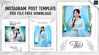 FREE Instagram Post PSD Template 2026 😍 | Premium Editable Photoshop Design | Direct Download