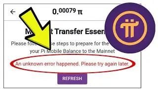 Как исправить ошибку в приложении Pi Network: Произошла неизвестная ошибка. Пожалуйста, попробуйт...