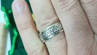 Men's Trinity Knot Ring Silver