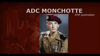 Adjudant-chef MONCHOTTE, parrain de la 374e promotion de l'ENSOA.