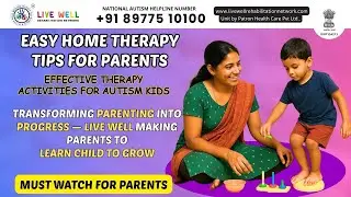 Easy Home Therapy Tips for Parents | Effective Therapy Activities for Autism Kids