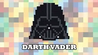 Minecraft Pixel Art : Darth Vader Tutorial Minecraft step by step
