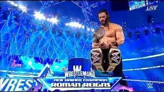 Roman Reigns Vs Brock Lesnar WWE Wrestlemania 38 Full Match 3/4/22 HD