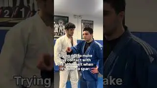 Sparring with Black belt? nah I&rsquo;m good without getting by neck broken🥋