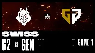 G2 vs. GEN - Game 1 | Swiss Stage | 2023 Worlds | G2 Esports vs Gen.G (2023)