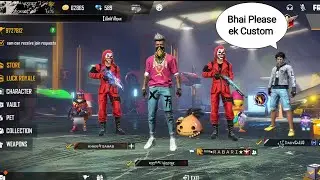 Players Reaction when see Red Criminal bundle and Hip hop  | Latest Noob Prank | Garena Free fire |