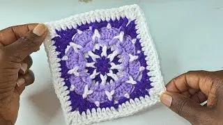 🧶Crochet Granny Square Pattern | Step-by-Step by step tutorial