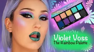 VIOLET VOSS THE RAINBOW PALETTE HOW TO WORK WITH SHIMMER SHADOWS!!