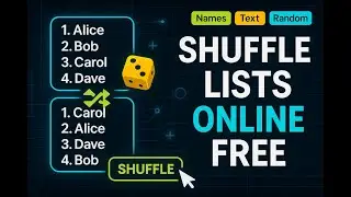 Randomize List Online Free Shuffle Names and Text for FREE