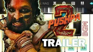 Pushpa 2 The Rule | Trailer BGM Piano Tutorial | Slow Tutorial #alluarjun #pushpa2