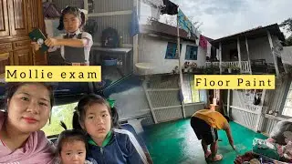 Mollie exam laitah || Inn suh theng nale colour Floor Paint ep2 kanu nikho u ana vekit ute🫶🏻