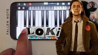 Loki End credit | Perfect piano tutorial with fallen notes + MIDI link free download (1080p)✌️💫