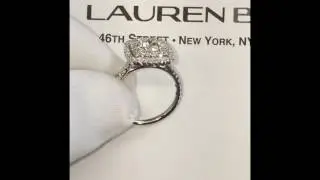 1.01 ct Round Diamond Double Halo Engagement Ring