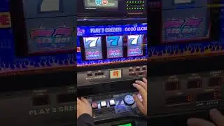 Playing Triple 7's red hot slots at the Woodbine casino in Toronto ! #slots  #casino  #gaming