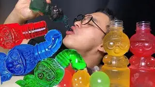 ASMR HONEY🍯 JELLY TIKTOK FRUIT JELLY DESSERT MUKBANG 꿀젤리 틱톡젤리 먹지 마세요 ㅋㅋㅋ EATINGSHOW