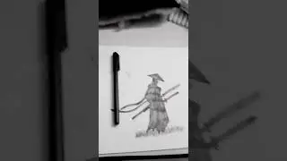 i drew my own ninja drawing. #cricket #ipl #drawing #ninja #ninjadrawing.