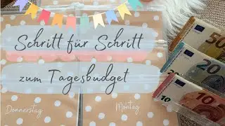 Budgetplanung 🌸 Das Tagesbudget 🌸daily budget 🌸 Sparen mit der Umschlagmethode 🌸 Haushaltsbuch