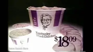 1987 Kentucky Fried Chicken Commercial $18.09 For 20 Piece Bucket 2 Salads & Bread