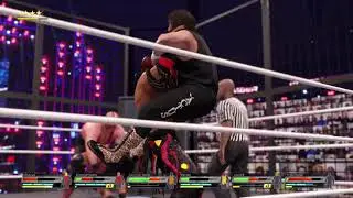 WWE 2K22: DLC Elimination Chamber Match ( Banzai Pack vs. Most Wanted Pack ).