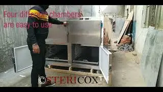 FOUR BODY MORTUARY REFRIGERATOR DEMONSTRATION