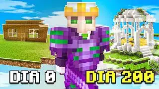 I survived 200 days in this server's skyblock