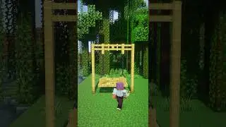 Let's Make a Bamboo Swing in Minecraft!